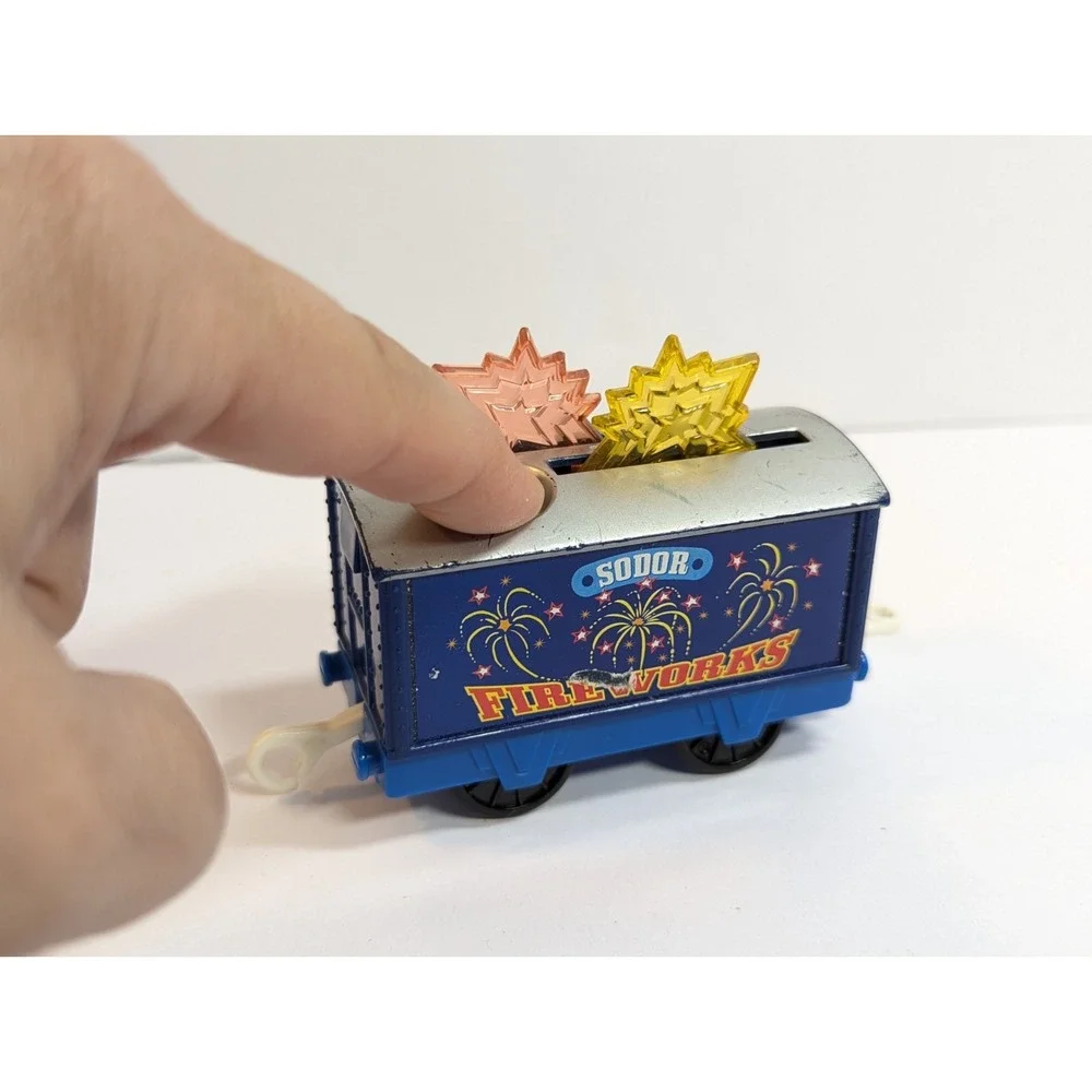 Thomas & Friends 2008 SODOR FIREWORKS CAR Trackmaster Sounds and Lights Not Test